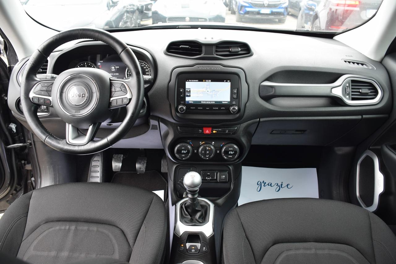 Jeep Renegade 1.6Mjt 120CV Limited NAVI ADAS SENSORI CRUISE BT OK NEOPATENTATI