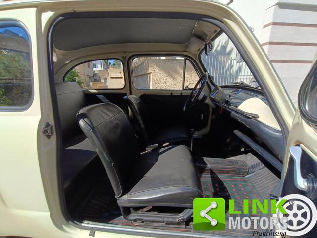 FIAT 600 D FANALONA LIBRETTO E TARGHE ORIGINALI