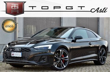 AUDI S5 COUPE 3.0 TDI MHEV QUATTRO 347cv TIPTRONIC, UFF ITALIANA, SERVICE AUDI, TETTO, MATRIX, BLACK PACK, INSERTI IN CARBONIO, 20", PERMUTE