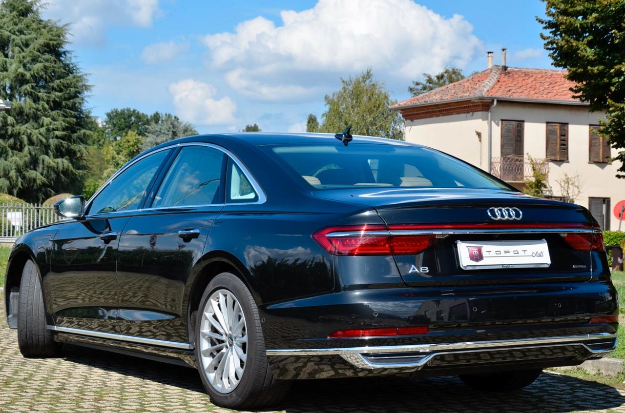 AUDI A8 50 3.0 tdi MHEV QUATTRO 286cv TIPTRONIC, PRIMA VERNICE, IVA ESPOSTA, UFF ITALIANA, SERVICE AUDI, EURO 6D, PERMUTE