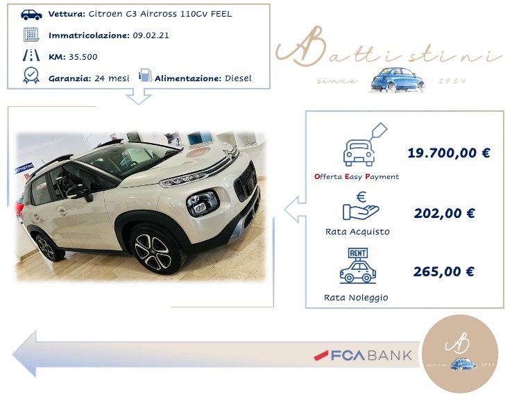 Citroen C3 Aircross 110 Samps Feel