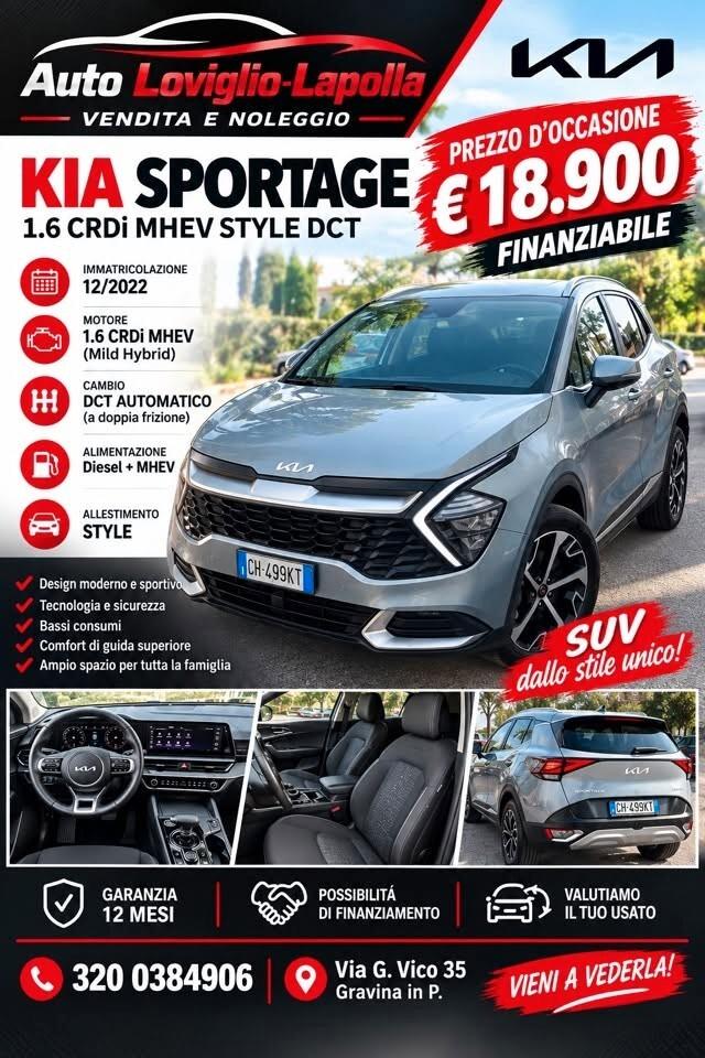 Kia Sportage 1.6 CRDi MHEV DCT Style