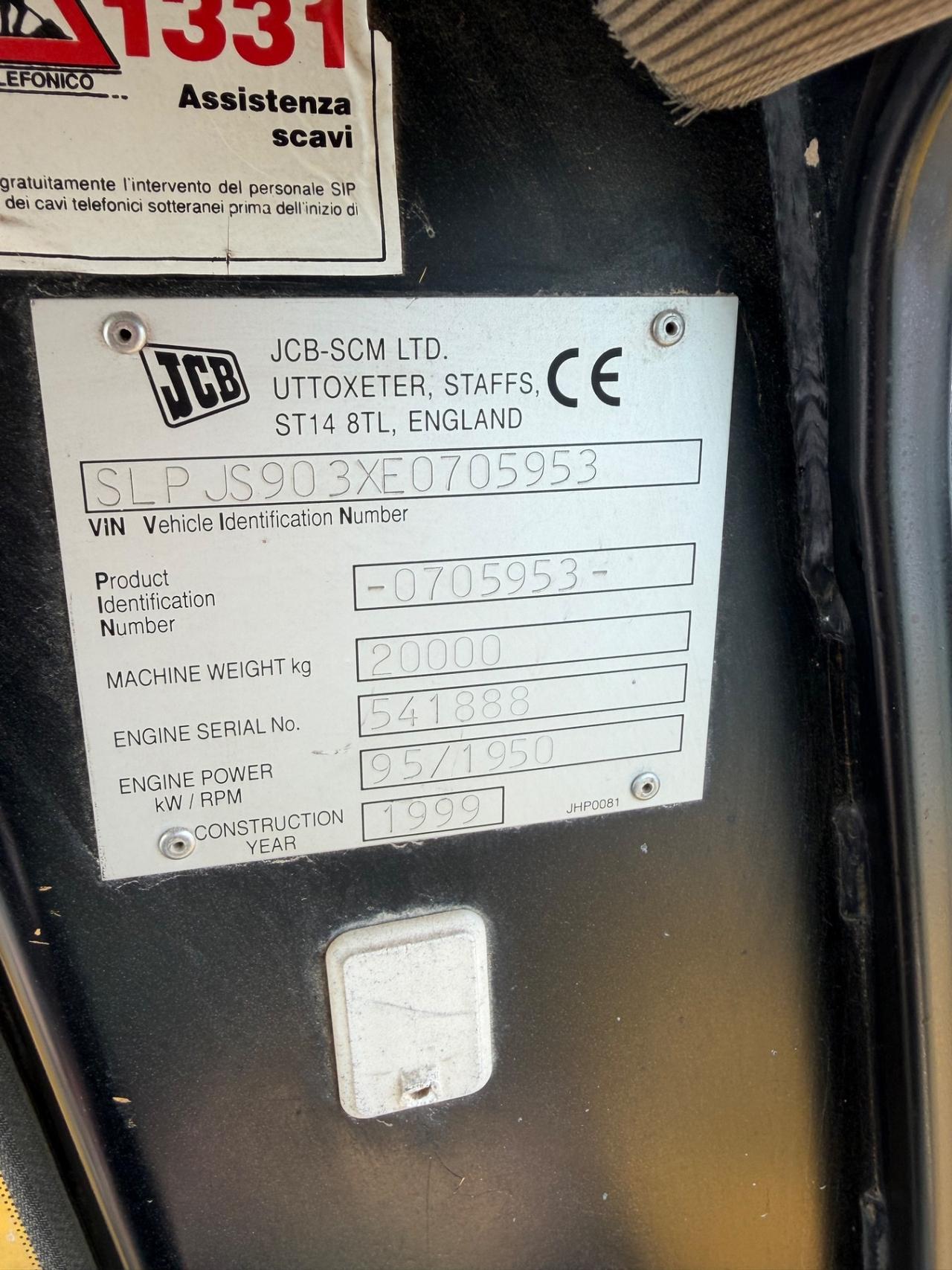 Escavatore Jcb 200