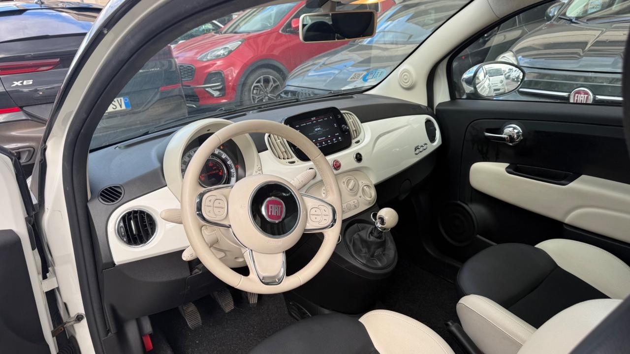 Fiat 500 1.0 Hybrid Dolcevita LED CAR PLAY PANORAMA CLIMA AUTOMATICO PELLEBICOLORE