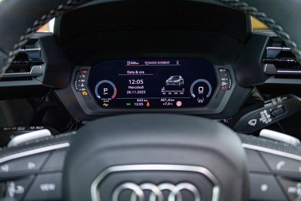 Audi A3 Sportback 1.5 tfsi mhev S line edition 150cv s-tronic