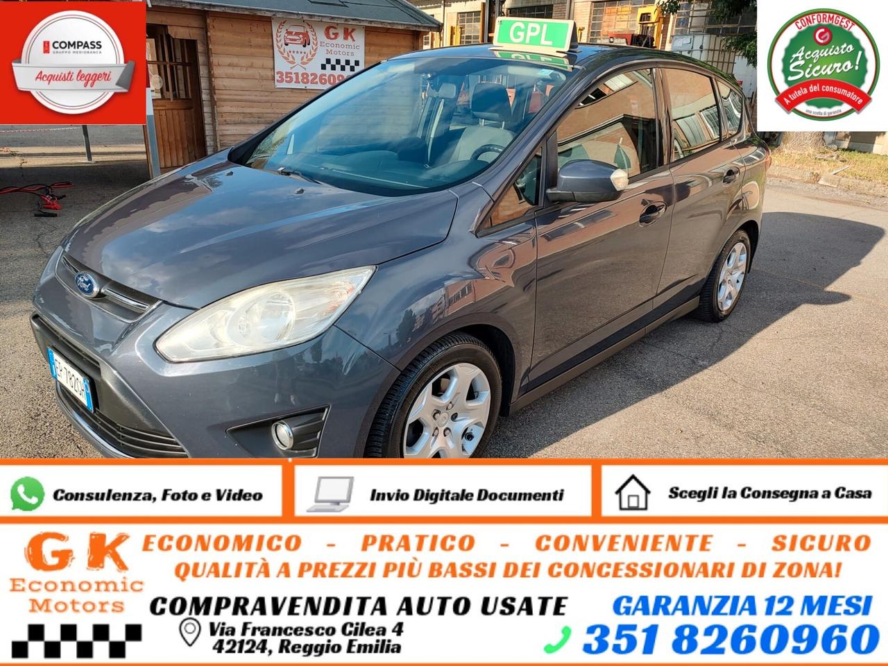 Ford C-Max 1.6 120CV GPL Plus, Garanzia L.12 Mesi