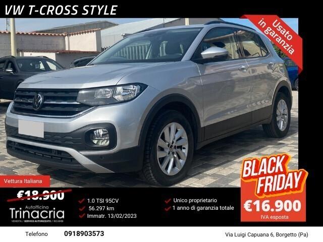 Volkswagen T-Cross Style 1.0 TSI 95CV