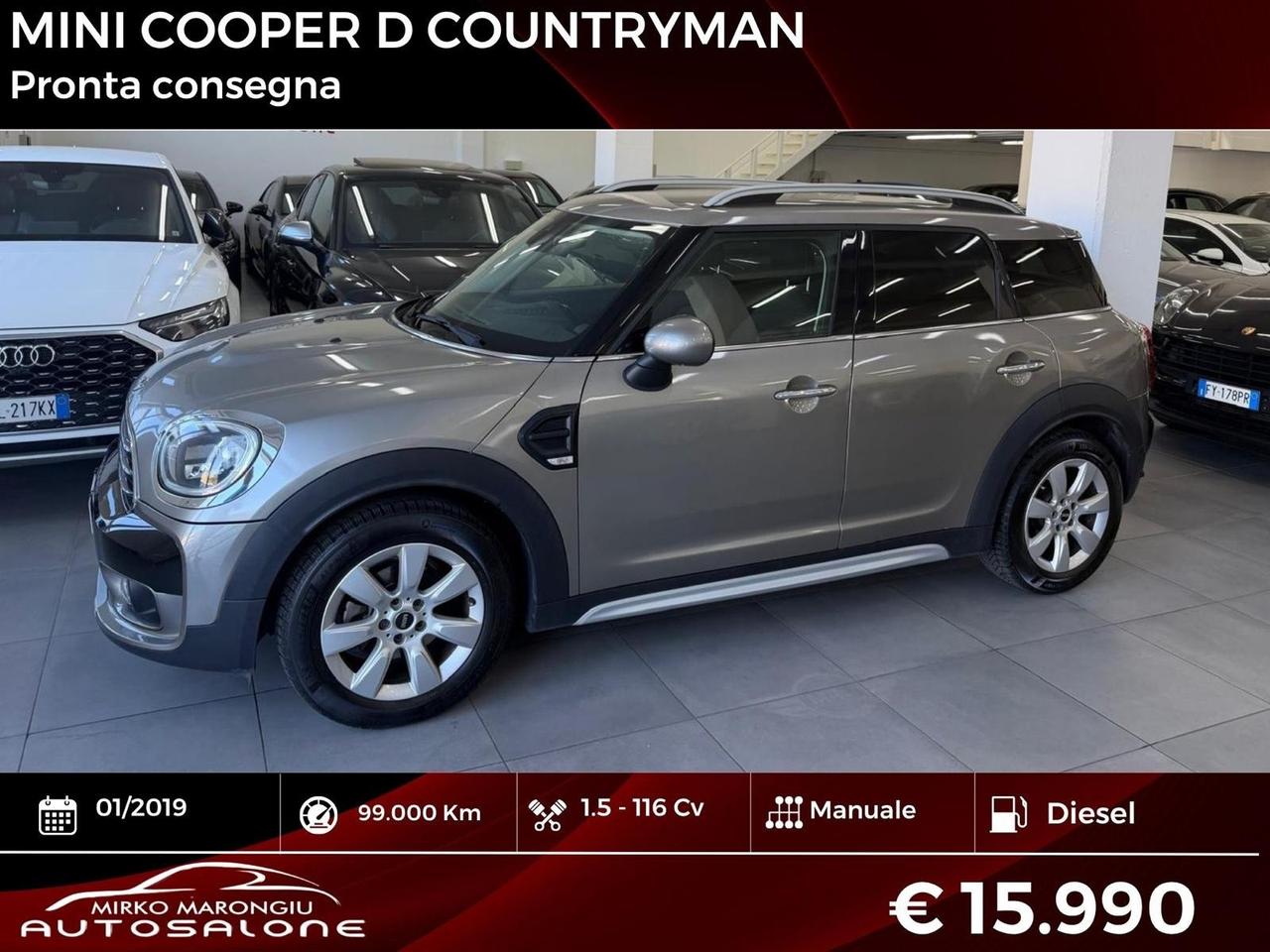 Mini Cooper D Countryman 1.5 One FINANZIABILE