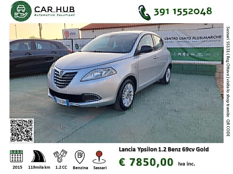 Lancia Ypsilon 1.2 69 CV 5 porte Gold