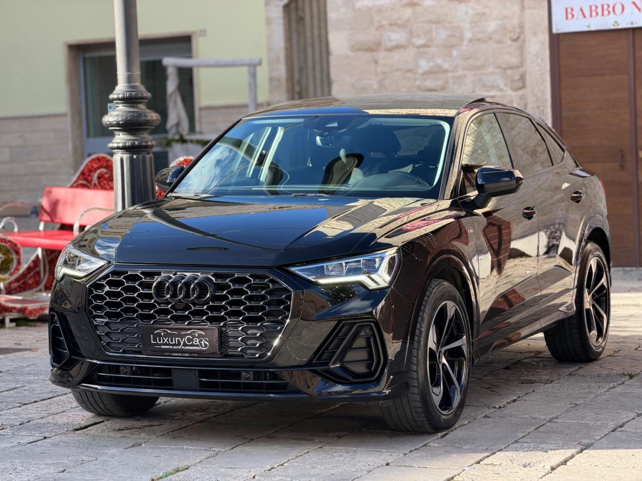 Audi Q3 35 TDI 2.0 150 CV SPORTBACK S LINE TETTO IDENTITY BLACK QUATTRO