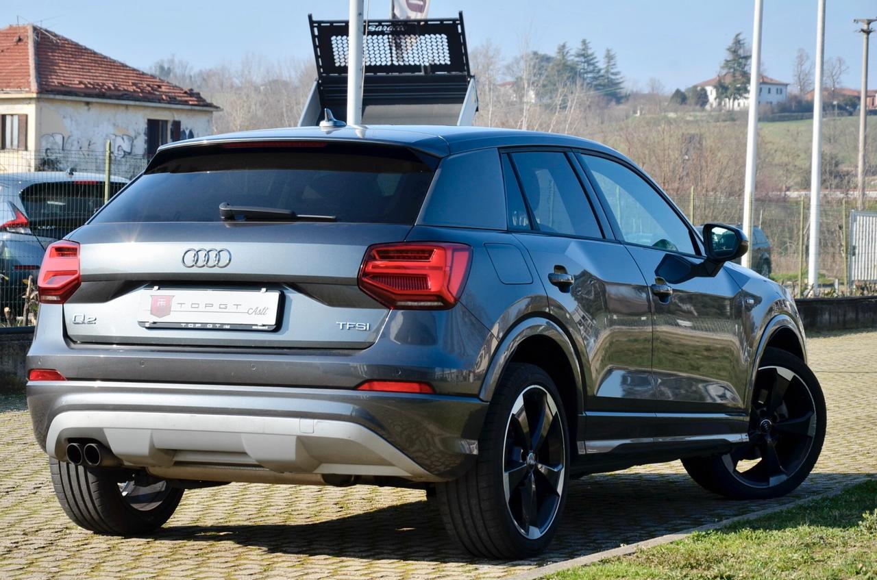AUDI Q2 1.4 TFSI S-LINE INT+EXT 150cv S-TRONIC, UNICOPROPRIETARIO, UFF ITALIANA, FULL LED, NAVI, PERMUTE