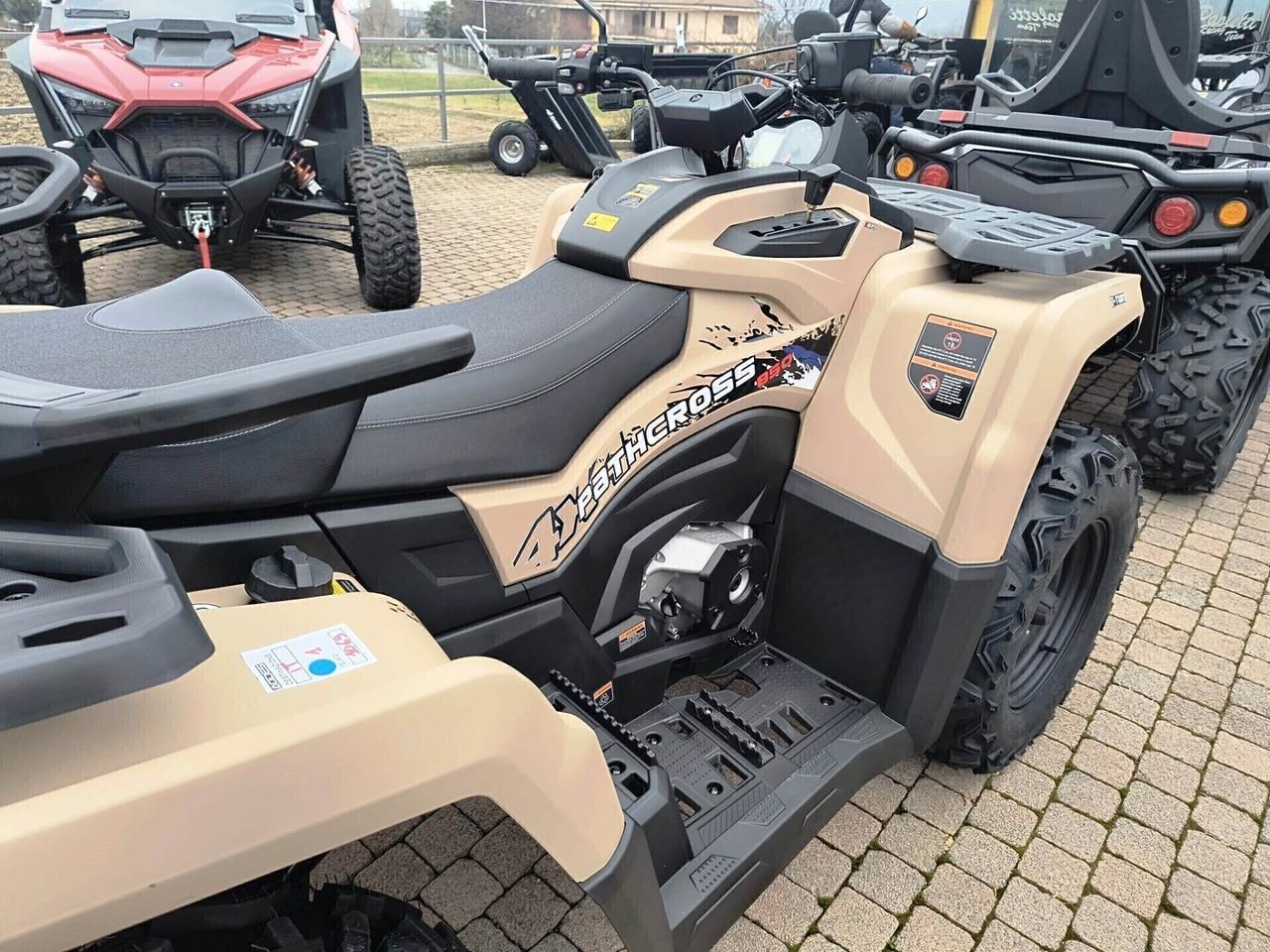 QUAD AODES ODES 850 PATHCROSS TARGA GIALLA