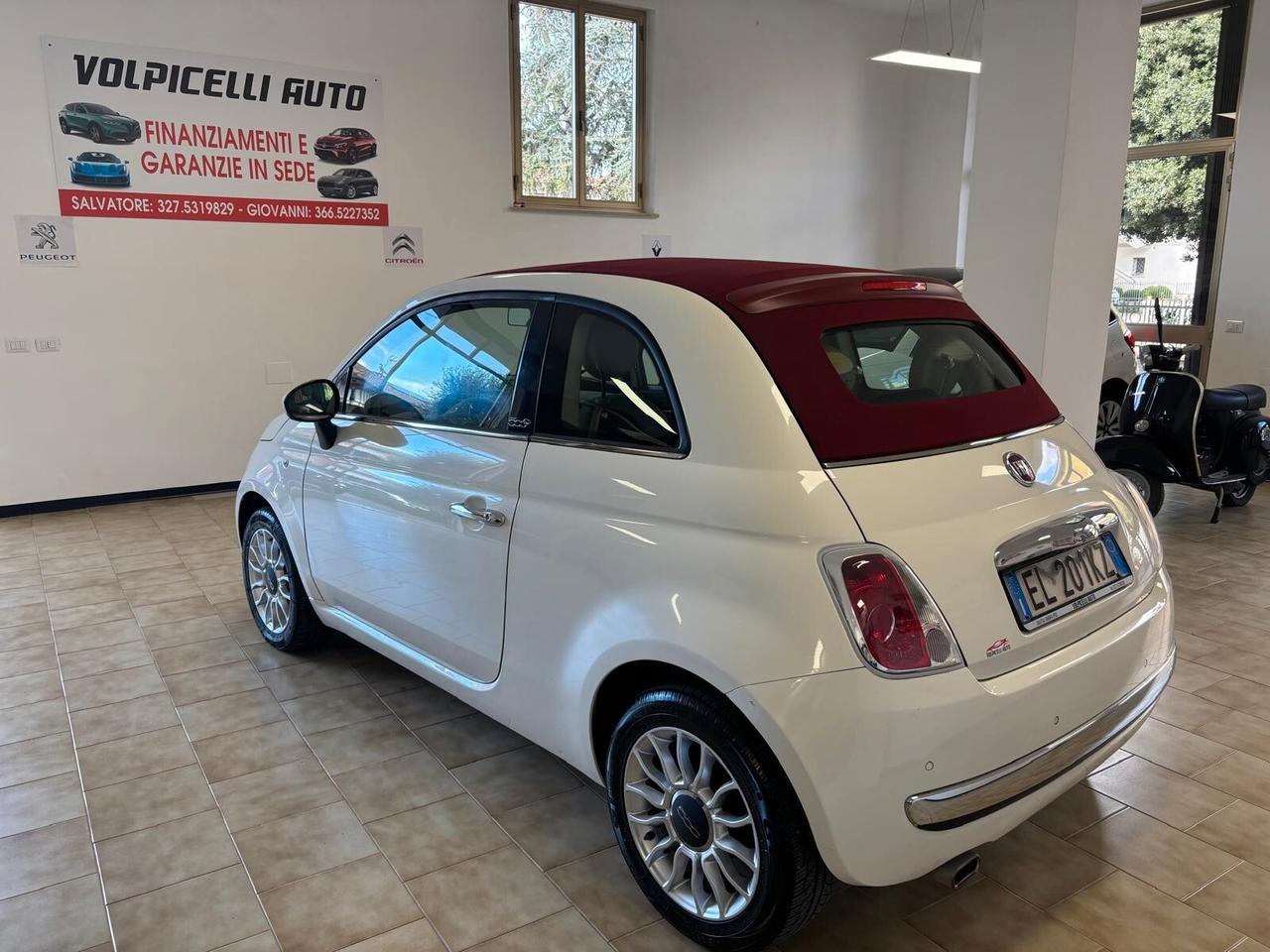 FIAT 500 ANNO 2012 BZ 1.2 CABRIO ADATTA NEOPATENTATI KM 114 MILA