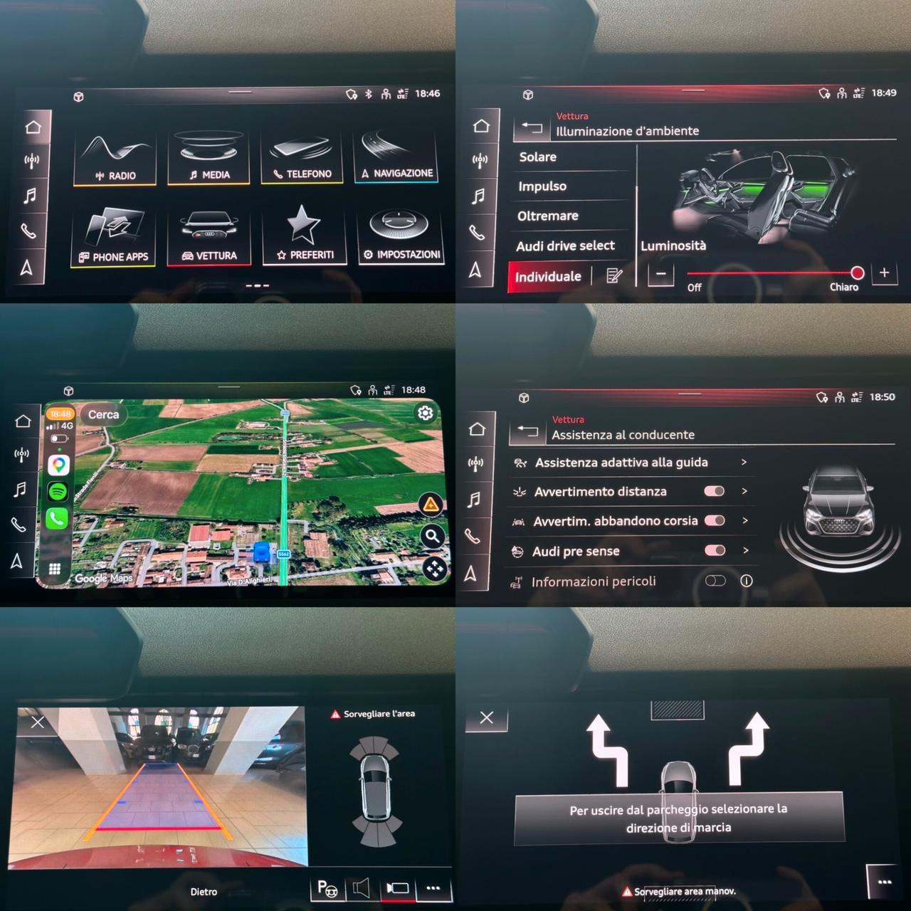 AUDI RS3 SPB 2.5 TFSI QUATTRO S-TRONIC *TETTO*LUCI*CAMERA*