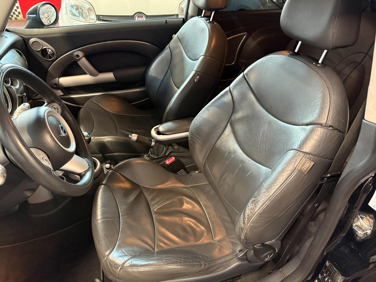 Mini 1.6 COOPER S KIT JCW ORIGINALE 200cv - TETTO - PELLE