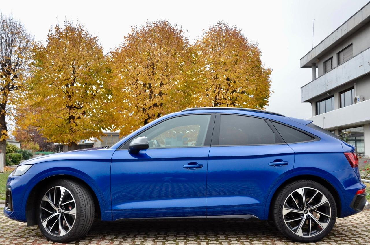 AUDI SQ5 SPORTBACK 3.0 TDI MHEV 48V QUATTRO 341cv TIPTRONIC, SERVICE UFF AUDI, EURO 6D, TETTO, FULL LED, NAVI, RETROCAMERA, PELLE, 21", PERMUTE