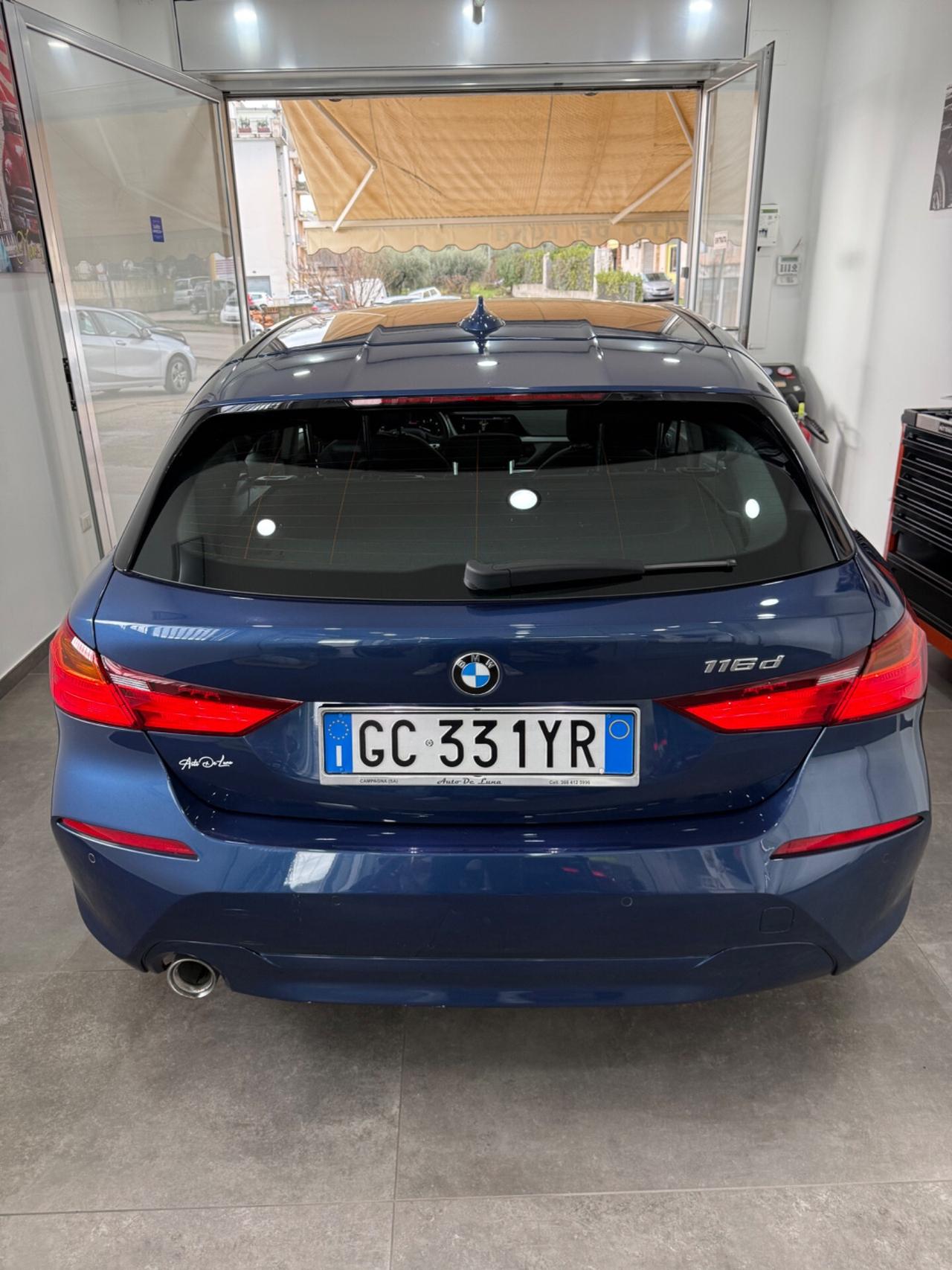 Bmw 116 116d 5p. Sport uni proprietario 15-10- 2020