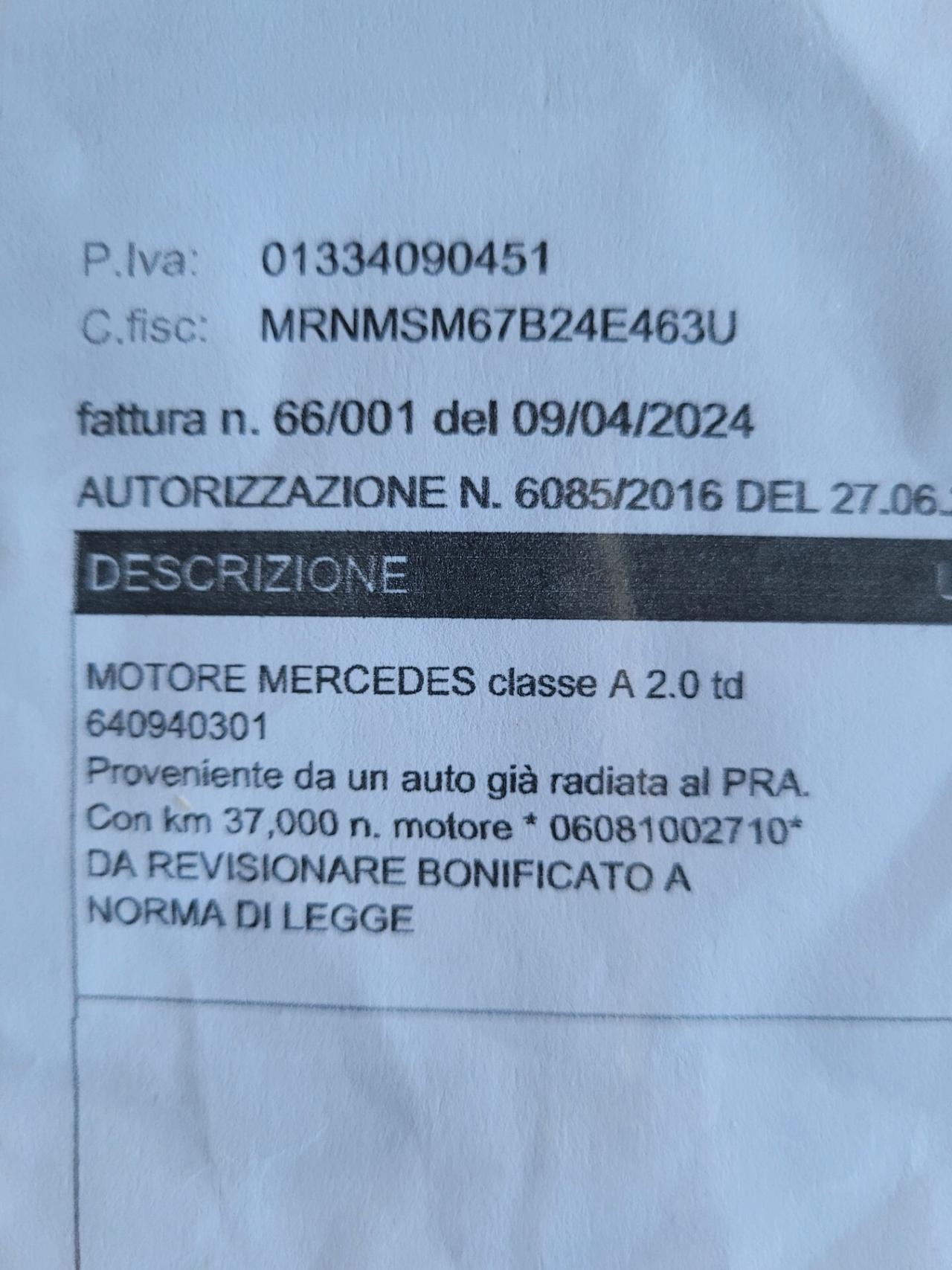 Mercedes-benz A 180 CDI MOTORE 37000 KM