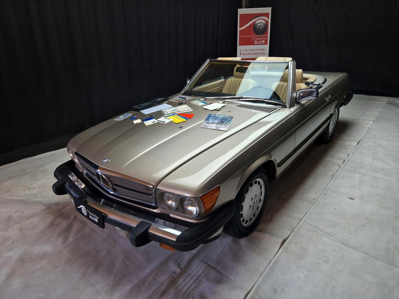 Mercedes-benz SL 560 anno 1987 certificata ASI con CRS