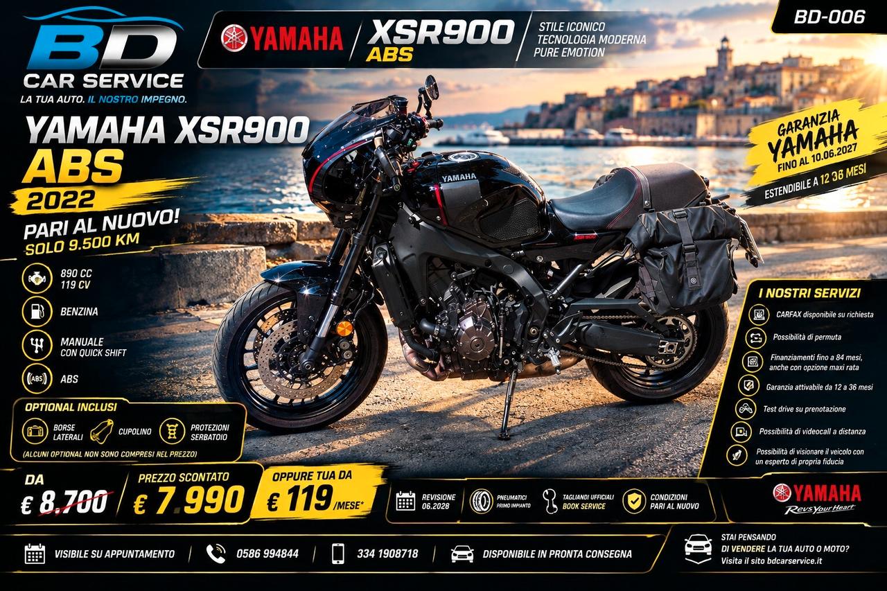 Yamaha XSR 900 ABS MY'22 - PARI AL NUOVO!