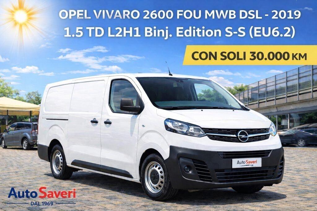 OPEL 1.5 vivaro 120CV S&S L2 h1 doppia porta laterale