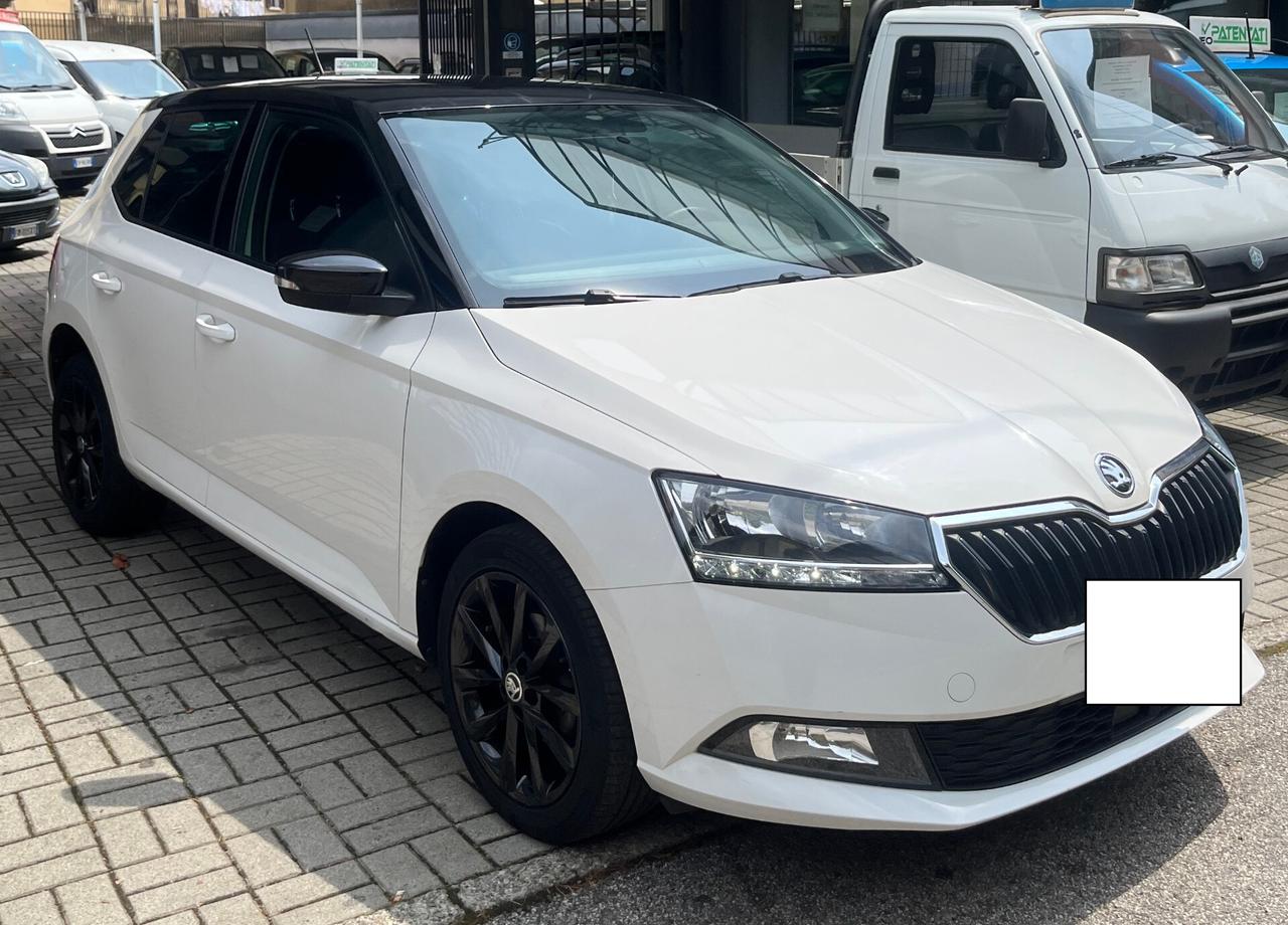 SKODA FABIA 1.0 MPI TWIN COLOR NERO - ANCHE PER NEOPATENTATI - KM 76.569