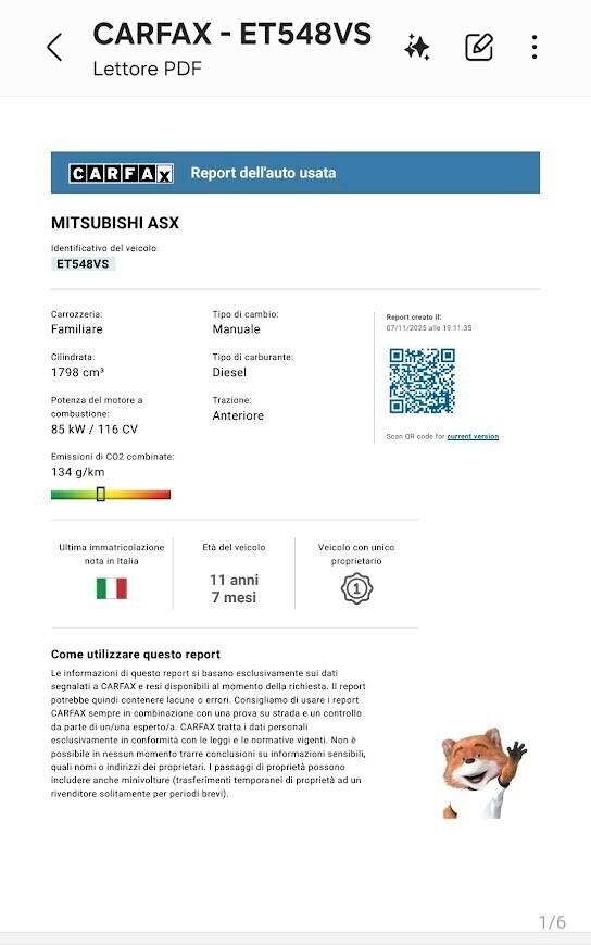 Mitsubishi ASX 1.8 DI-D 116 CV 2WD Invite