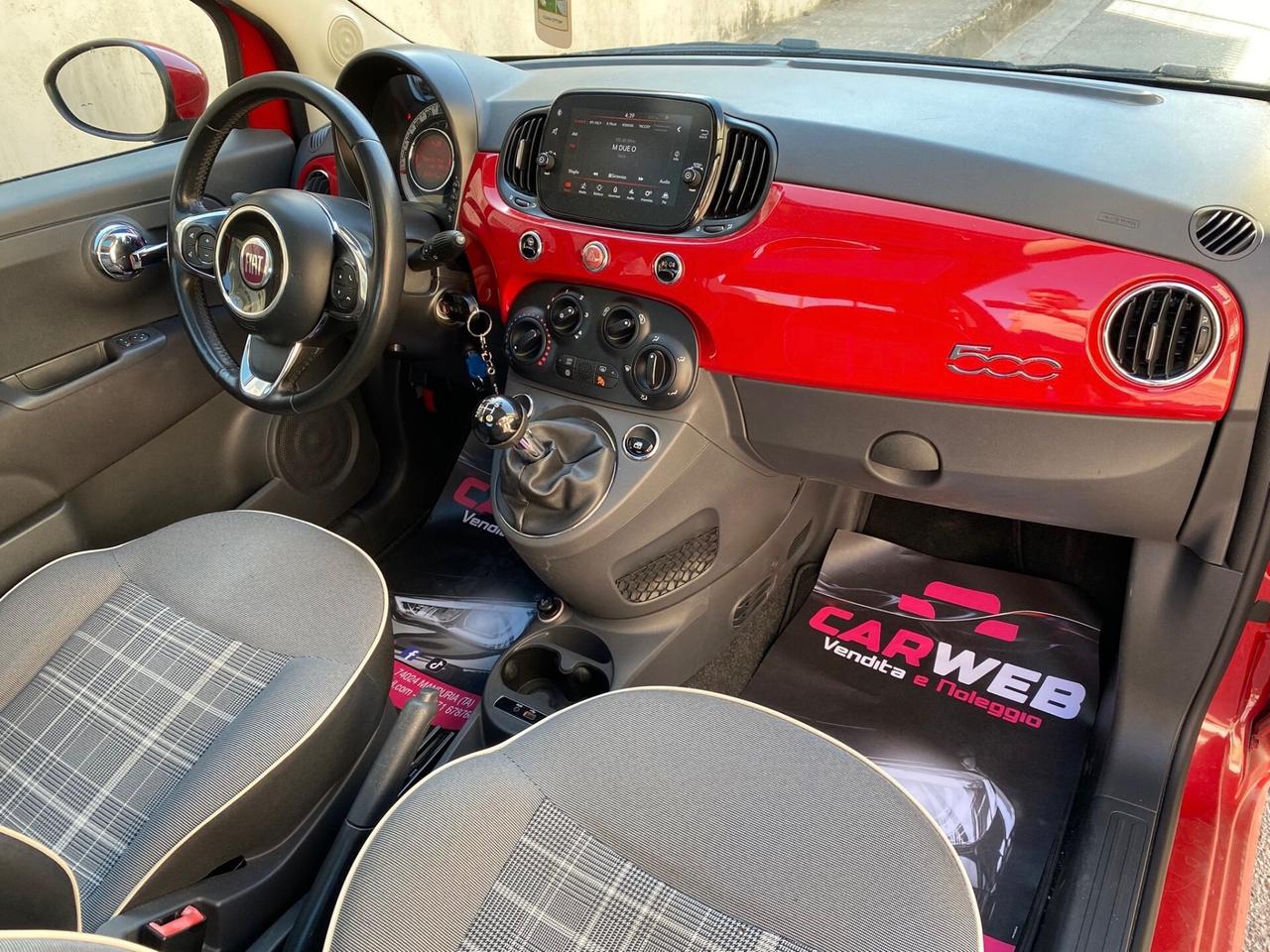 FIAT 500 LOUNGE 1.3 MJT 95CV CARPLAY TETTO 2016