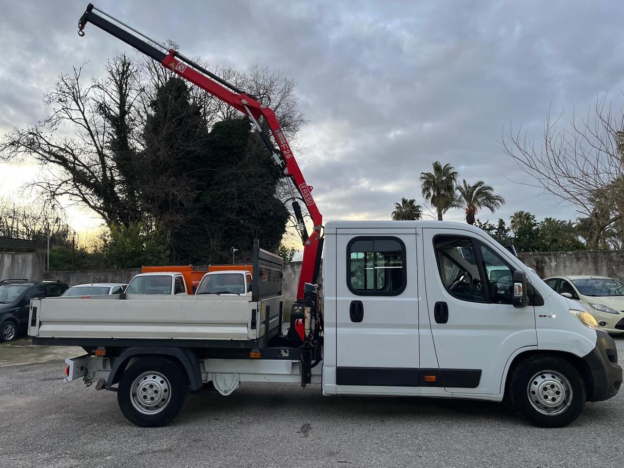 Fiat ducato max 23 -7 posti cassone F. Gru Fassi-2018