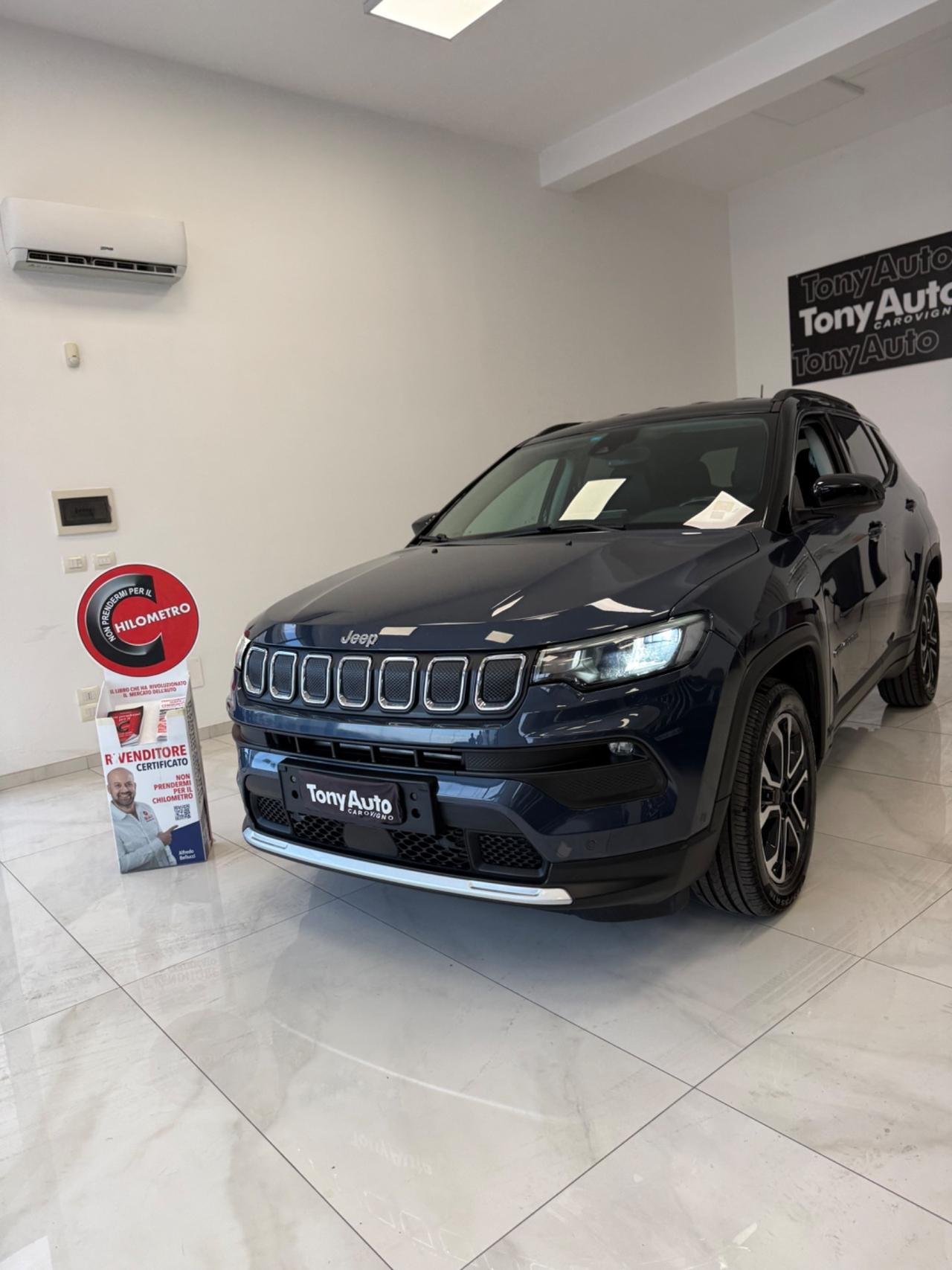 Jeep Compass 1.6 mjt Limited 130cv NAVIGATORE,TELECAMERA,FARI LED, APPLE CARPLAY,AZIENDALE ITALIA
