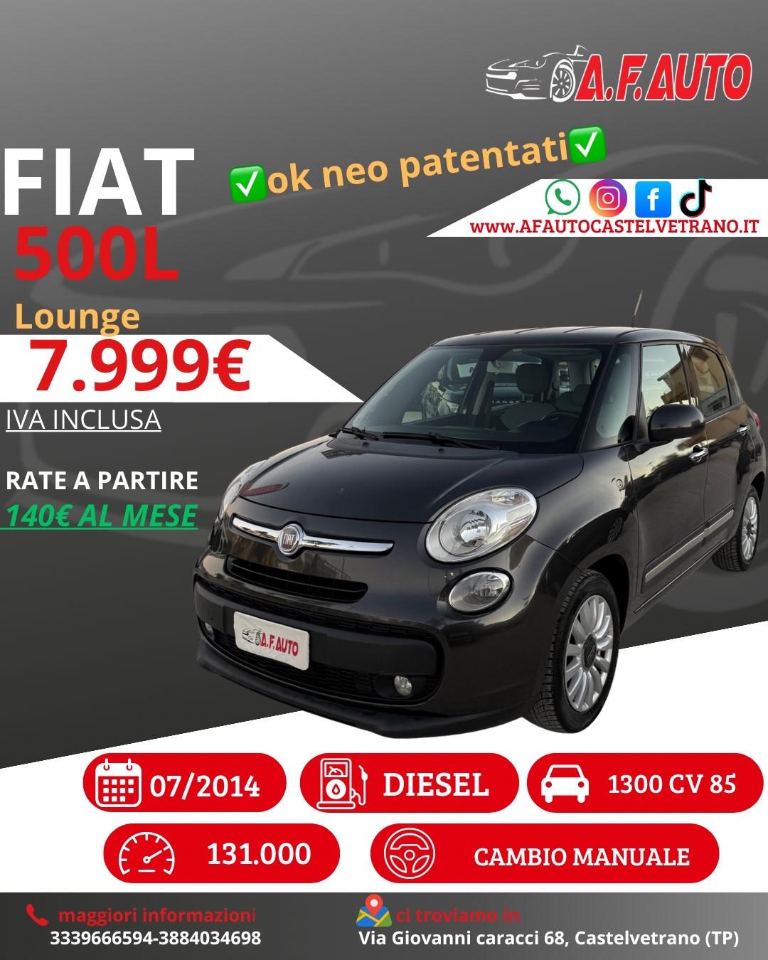 Fiat 500L 1.3 Multijet 85 CV Lounge