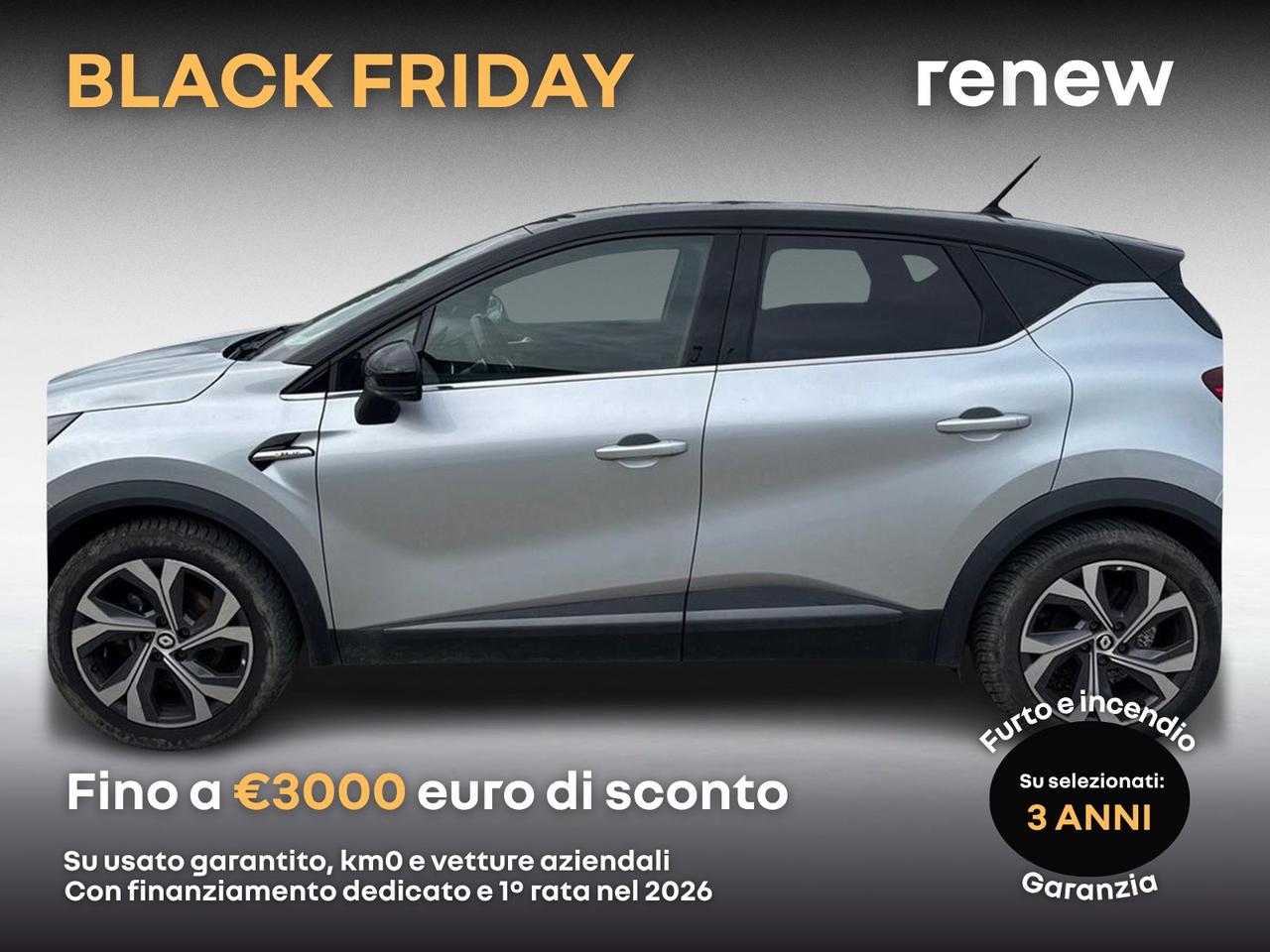 Renault Captur 1.6 e-tech hybrid rs line 145cv auto