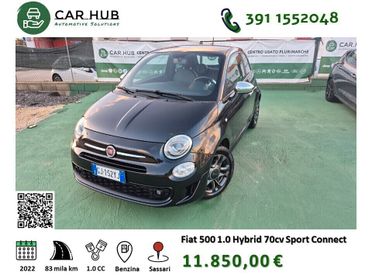 Fiat 500 1.0 Hybrid Sport Connect 70 cv Estensione Garanzia 7 anni