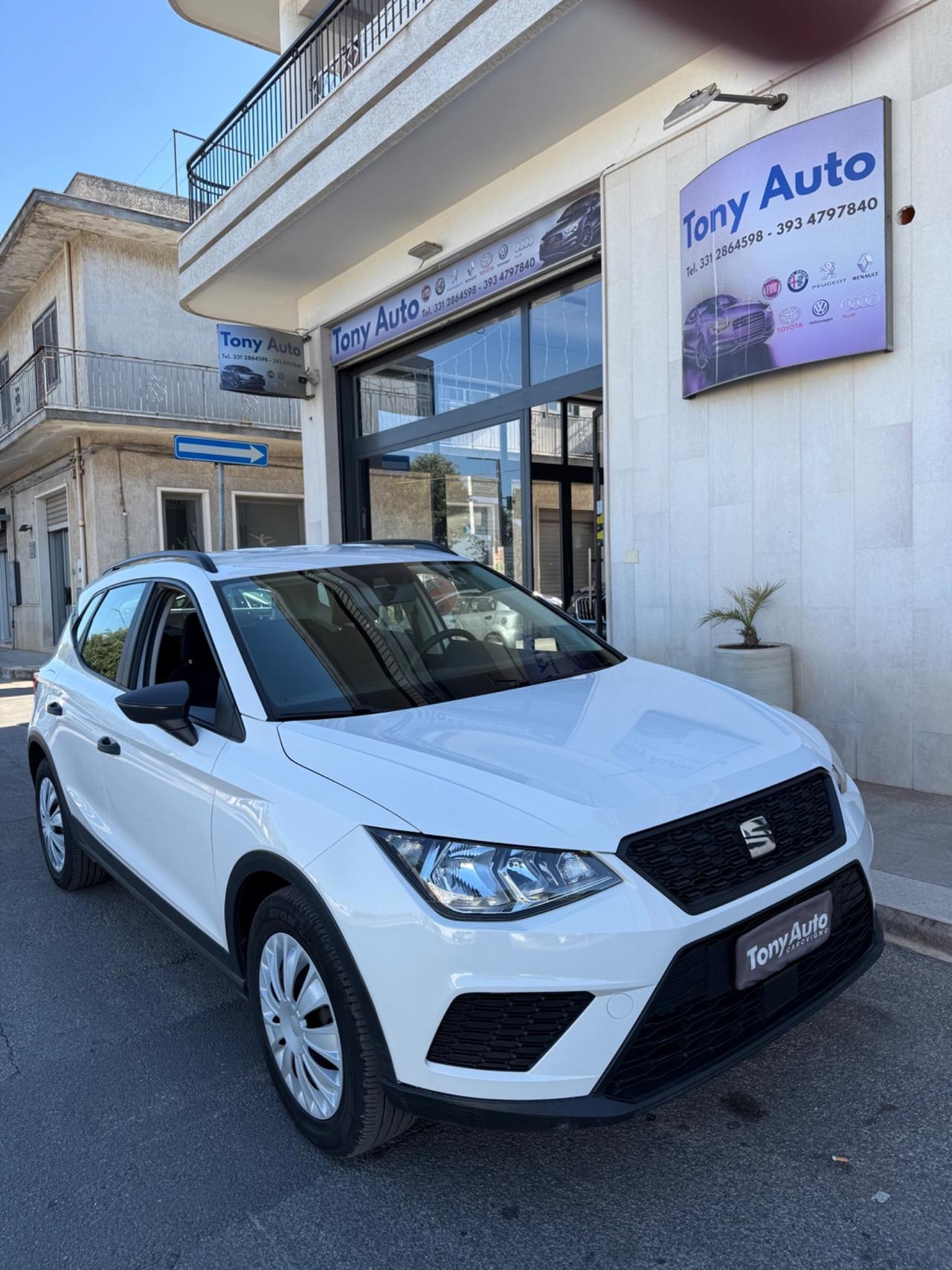 Seat Arona 1.0 tgi BENZMETANO 90cv FULL LINK,BLUETOOTH,USB,KM CERTIFICATI SEAT,UNI PROPRIETARIO
