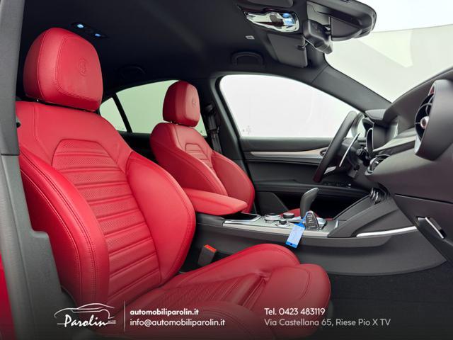 ALFA ROMEO Stelvio 2.0 Turbo 280 CV AT8 Q4 Veloce Harman-pelle Rossa