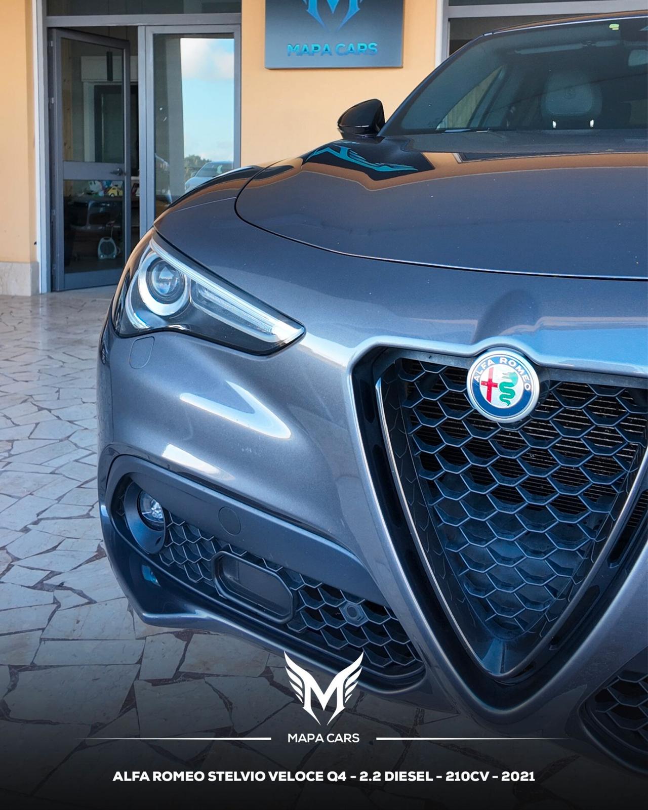 Alfa Romeo Stelvio 2.2 Turbodiesel 210 CV AT8 Q4 Veloce