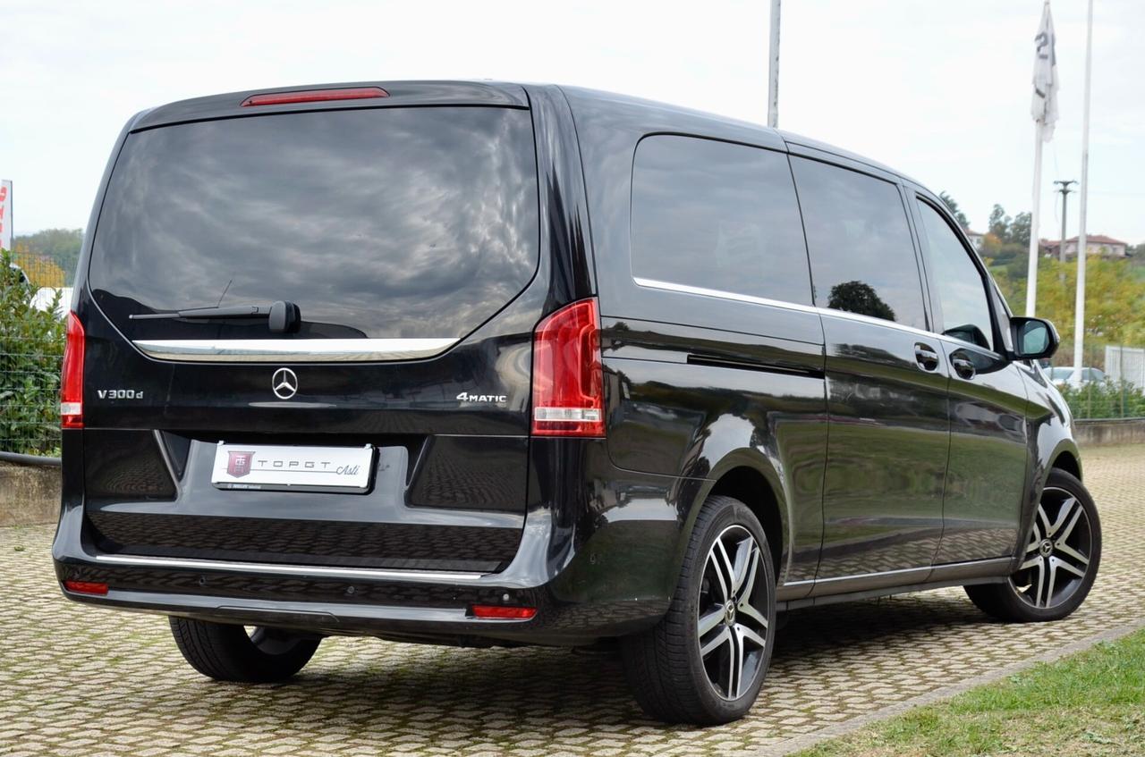 MERCEDES-BENZ V EXTRALONG 300d PREMIUM 4MATIC 237cv AUTO, 7 POSTI, PREZZO IVA ESCLUSA, UNICO UTILIZZATORE, UFF ITALIANA, SERVICE MERCEDES, BURMESTER, RETRO 360°, PORTE ELETTRICHE, PERMUTE