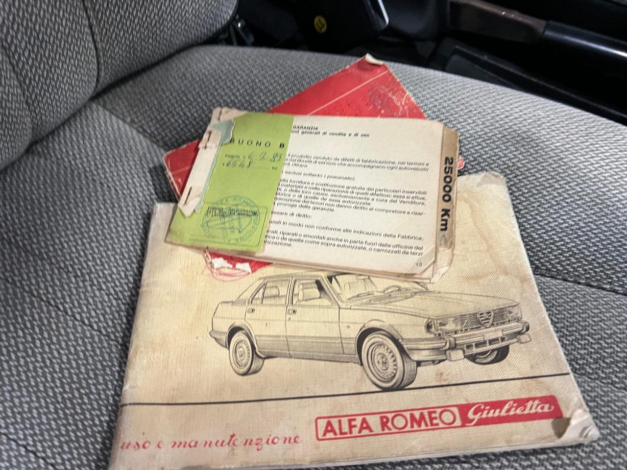 Alfa Romeo Giulietta 1.6 TARGHE NERE / ISCRITTA ASI
