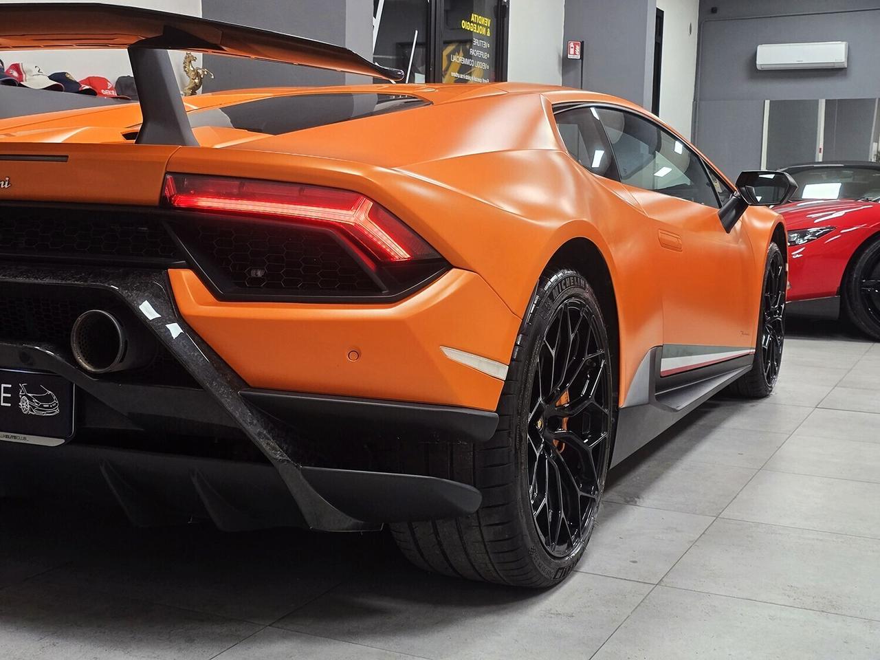 Lamborghini Huracan Coupe 5.2 Performante 640 awdLIFT _ PELLICOLA FULL PPF _ SERVICE BOOK FULL_ ALCANTARA _ ARANCIO OPACO ANTHEUS
