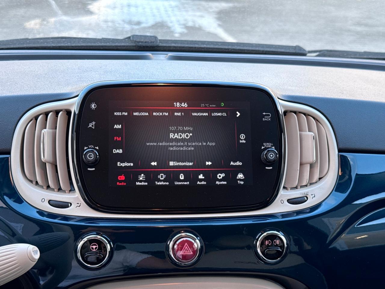 Fiat 500 C 1.0 Hybrid Lounge - COME NUOVA - COLORE BLU DIPINTO DI BLU
