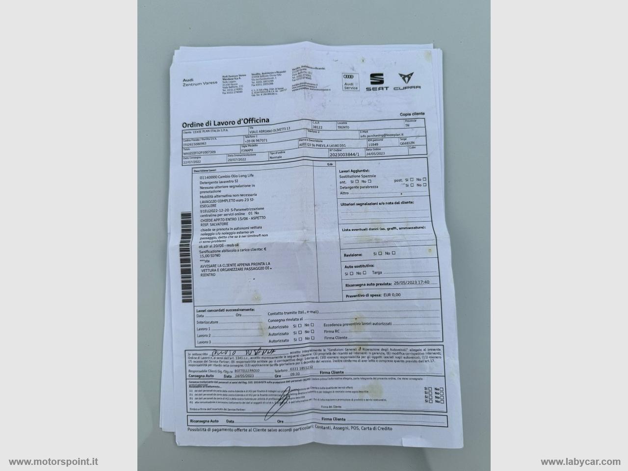 AUDI Q3 SPORTBACK 45 TFSI e S tronic Bus. Plus