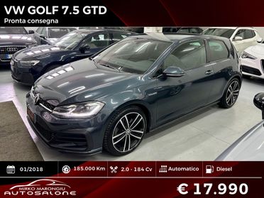 VW GOLF 7.5 GTD 2.0 TDI DSG FINANZIABILE