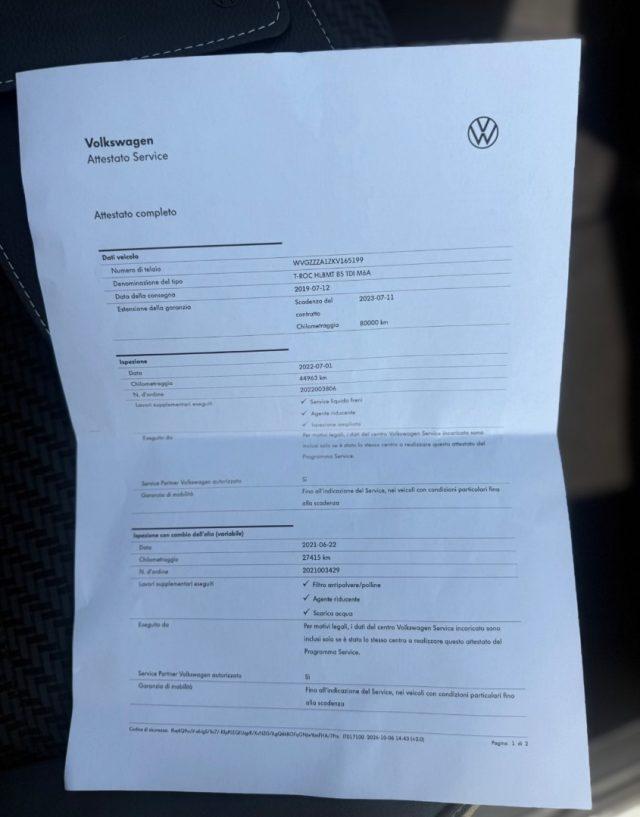 VOLKSWAGEN T-Roc R-LINE TETTO APRIBILE-GARANZIA