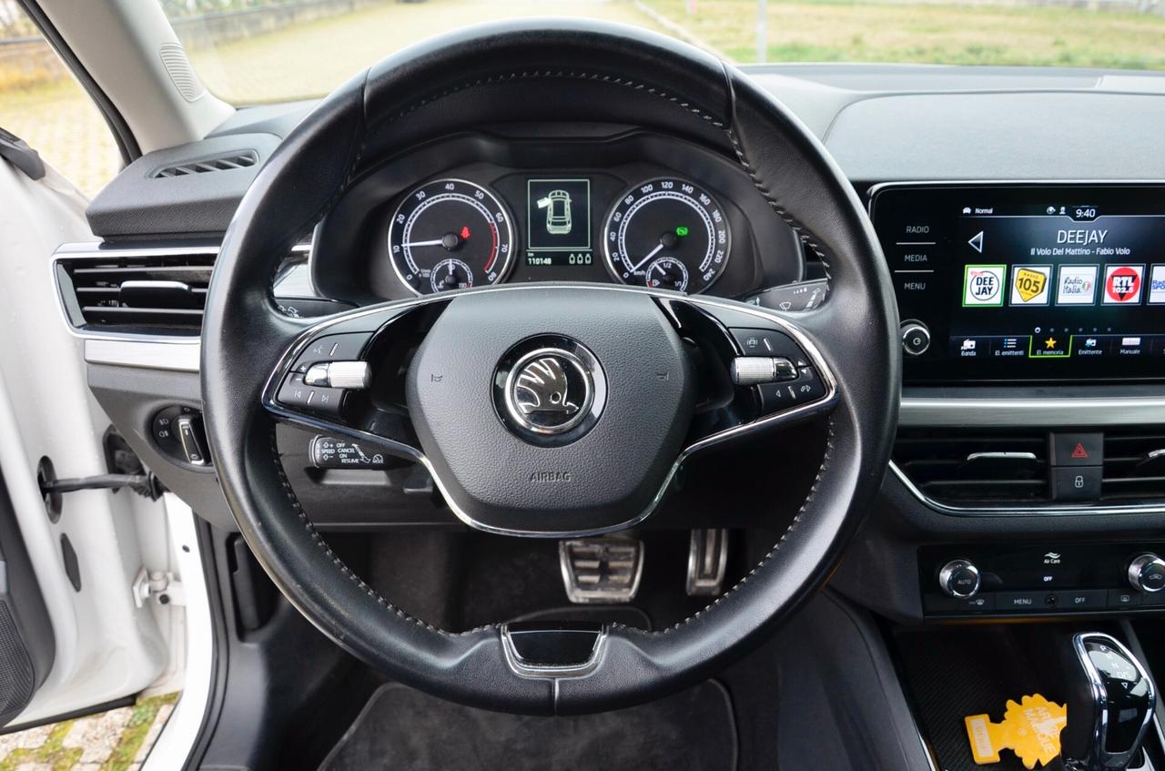 SKODA KAMIQ 1.0 TSI SCOUTLINE 110cv DSG, UNICO UTILIZZATORE, SERVICE SKODA, UFF ITALIANA, CRYSTAL LIGHTING, RETROCAMERA, PERMUTE