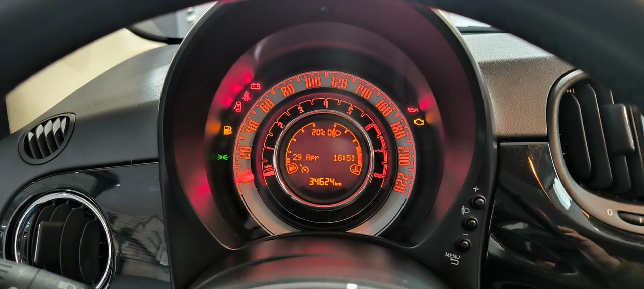 Fiat 500 1.2 lounge unipro km34mila ok neopatentati