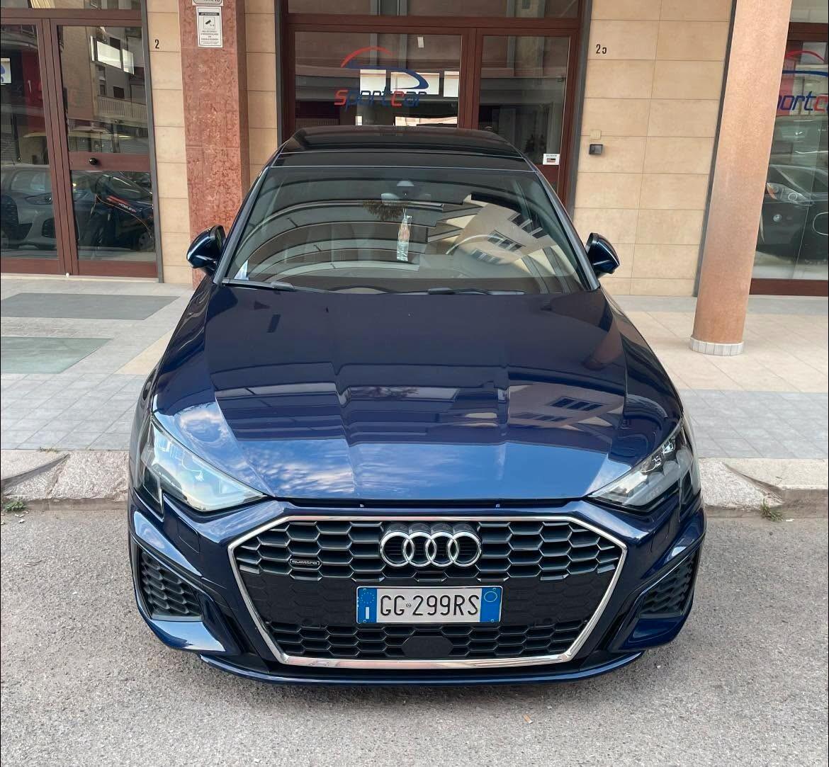 Audi A3 SPB 40 TDI quattro S TRONIC S LINE TETTO NAVY PELLE B&O