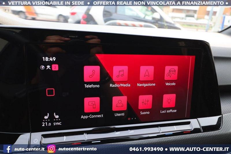 Volkswagen Golf 8 GTD DSG 2.0 TDI 200CV 19 IQ.LIGHT LED