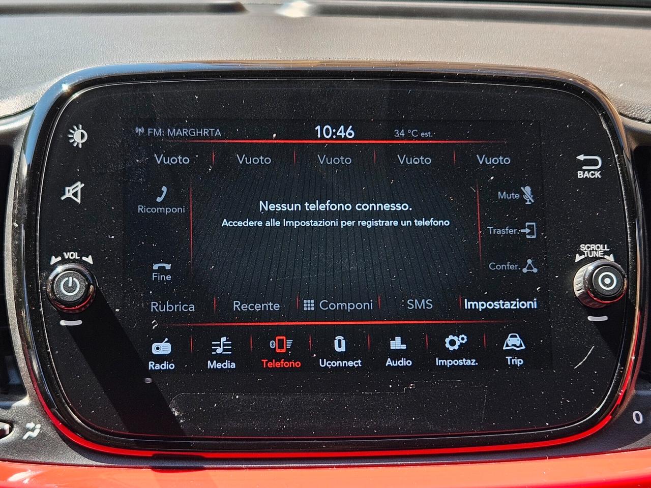 FIAT 500 1000 LOUNGE 75000 CHILOMETRI CERTIFICATI