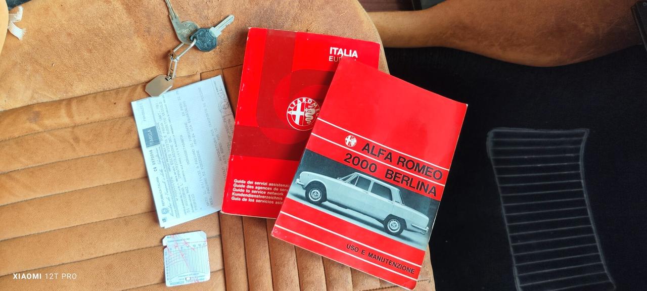 Alfa Romeo 2000 BERLINA 131CV