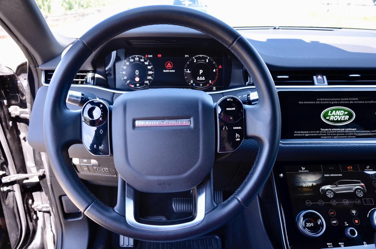 LAND ROVER RANGE ROVER EVOQUE 2.0d i4 MHEV S AWD 180cv AUTO, UNICOPROP, SERVICE UFF LAND ROVER, EURO 6D, HI-FI MERIDIAN, GANCIO TRAINO, NAVI, RETROCAMERA, PERMUTE